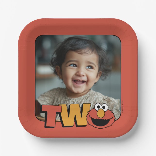Sesame Street | Elmo - Second Birthday Paper Plate (Front)
