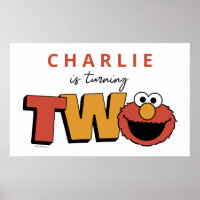 Sesame Street | Elmo - Second Birthday Poster