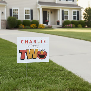 Sesame Street   Elmo - Second Birthday Sign