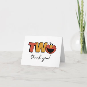 Sesame Street Elmo - Second Birthday Thank You C
