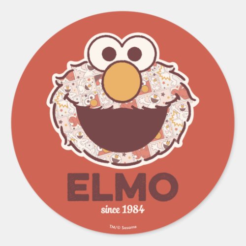 Sesame Street  Elmo Since 1984 Classic Round Sticker