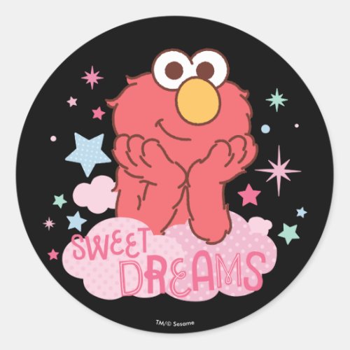 Sesame Street  Elmo _ Sweet Dreams Classic Round Sticker