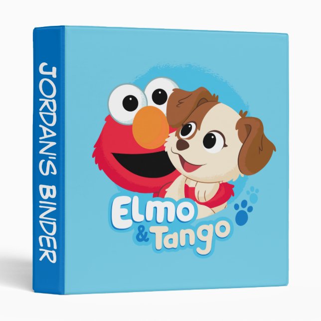 Sesame Street | Elmo & Tango Badge 3 Ring Binder (Front/Spine)