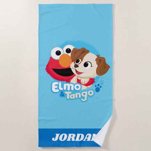 Sesame Street  Elmo  Tango Badge Beach Towel