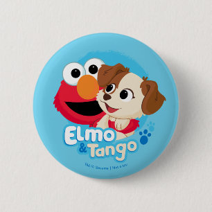 Sesame Street Elmo & Tango Badge Button