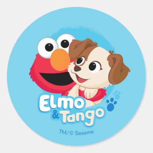 Sesame Street  Elmo  Tango Badge Classic Round Sticker
