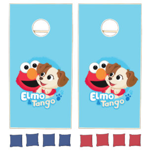 Sesame Street Elmo & Tango Badge Cornhole Set