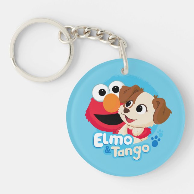 Sesame Street | Elmo & Tango Badge Keychain (Front)