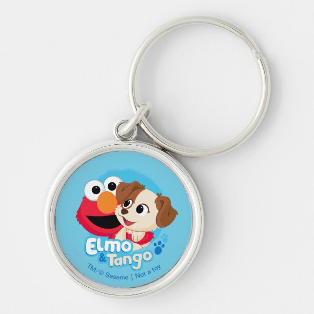 Sesame Street | Elmo & Tango Badge Keychain (Front)