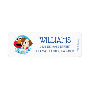 Sesame Street   Elmo & Tango Badge Label