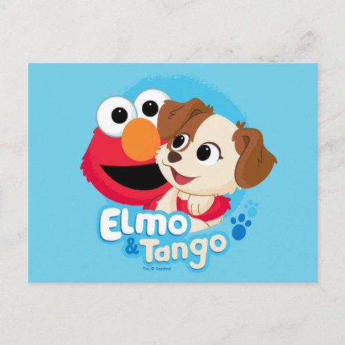 Sesame Street  Elmo  Tango Badge Postcard