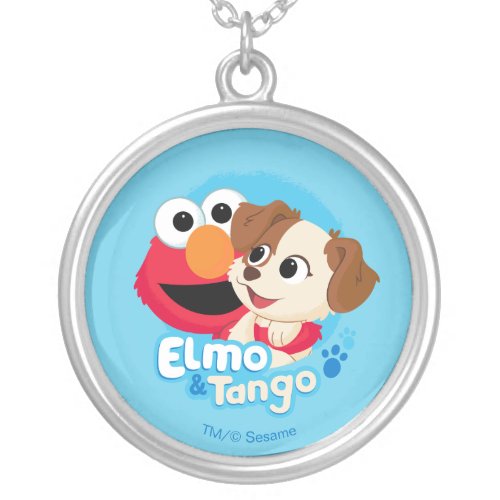 Sesame Street  Elmo  Tango Badge Silver Plated Necklace