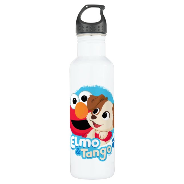Sesame Street | Elmo & Tango Badge Stainless Steel Water Bottle (Front)