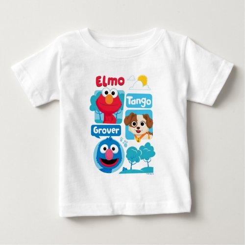 Sesame Street  Elmo Tango  Grover Park Graphic Baby T_Shirt
