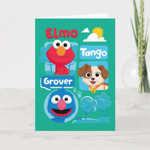 Sesame Street   Elmo, Tango, & Grover Park Graphic Card