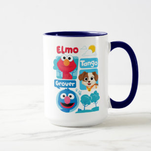 Sesame Street Elmo, Tango, & Grover Park Graphic Mug
