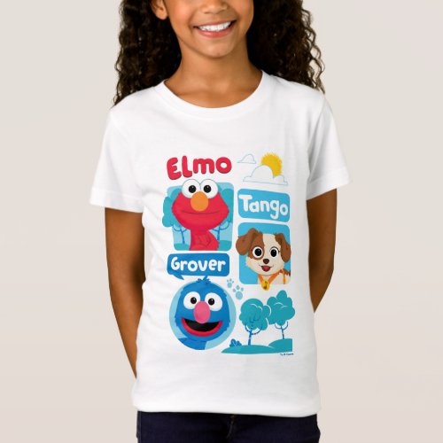 Sesame Street  Elmo Tango  Grover Park Graphic T_Shirt