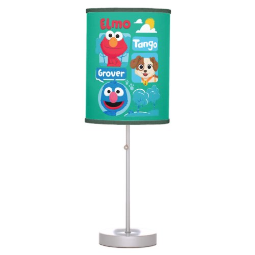 Sesame Street  Elmo Tango  Grover Park Graphic Table Lamp