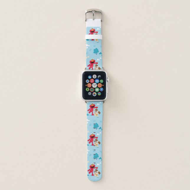 Sesame Street | Elmo & Tango Pattern Apple Watch Band (Front)