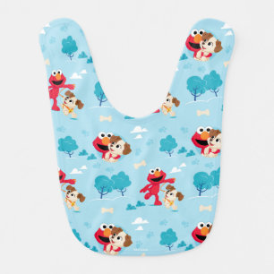 Sesame Street Elmo & Tango Pattern Baby Bib