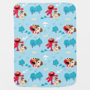 Sesame Street   Elmo & Tango Pattern Baby Blanket