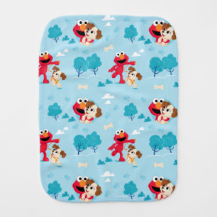 Sesame Street   Elmo & Tango Pattern Baby Burp Cloth
