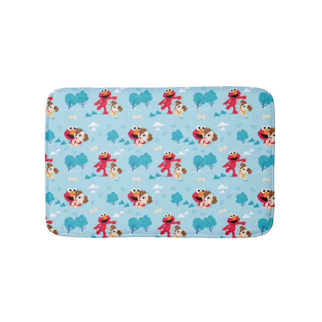 Sesame Street | Elmo & Tango Pattern Bath Mat (Front)