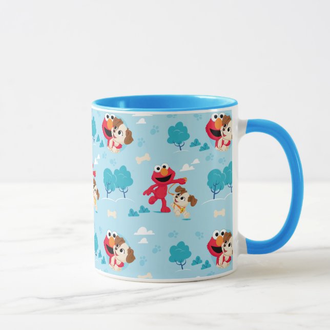 Sesame Street | Elmo & Tango Pattern Mug (Right)