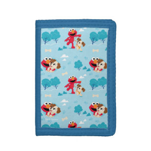 Sesame Street Elmo & Tango Pattern Tri-fold Wallet