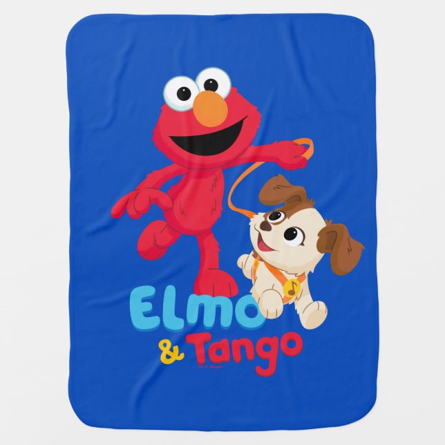 Sesame Street | Elmo & Tango Running Baby Blanket (Front)