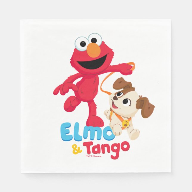 Sesame Street | Elmo & Tango Running Napkins (Front)