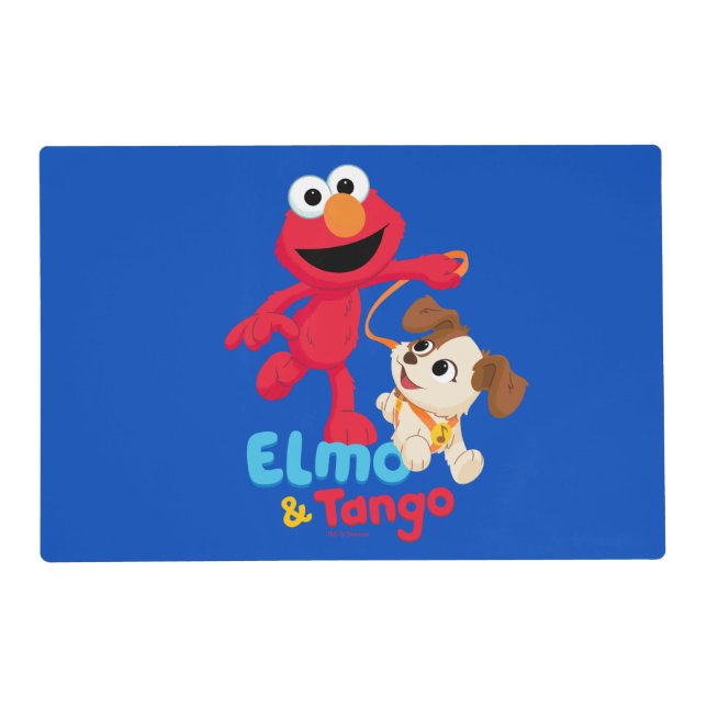 Sesame Street | Elmo & Tango Running Placemat (Front)