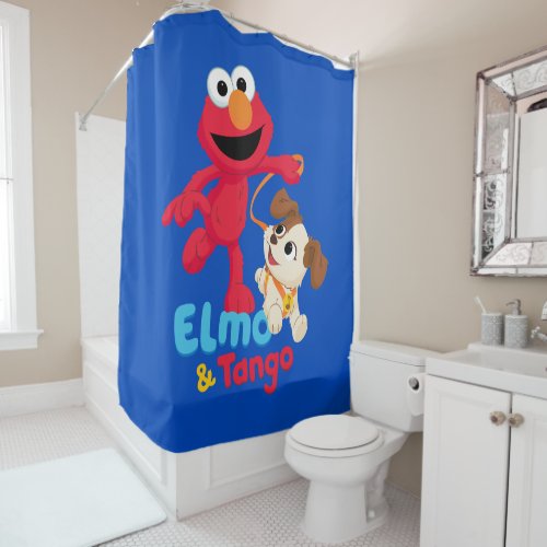 Sesame Street  Elmo  Tango Running Shower Curtain
