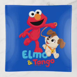 Sesame Street Elmo & Tango Running Trinket Tray