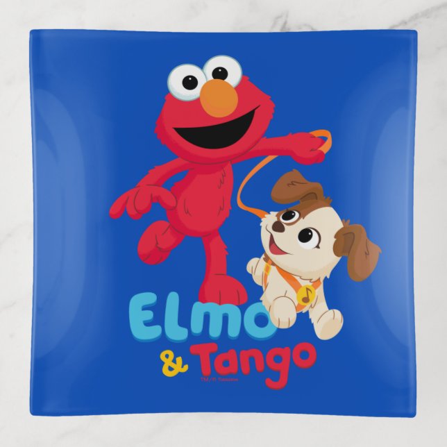Sesame Street | Elmo & Tango Running Trinket Tray (Front)