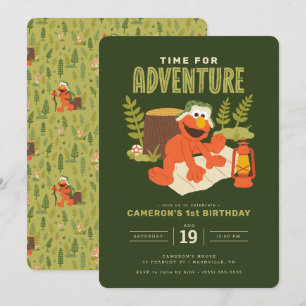 Sesame Street - Elmo Time for Adventure Invitation