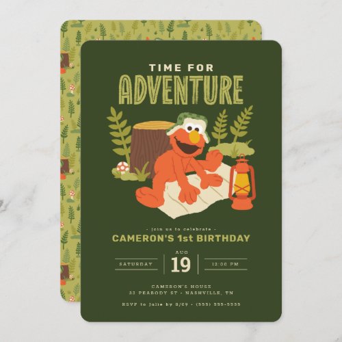 Sesame Street _ Elmo  Time for Adventure Invitation