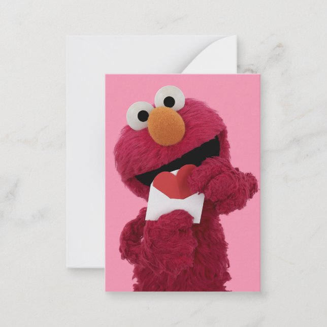 Sesame Street | Elmo Valentine Note Card (Front)
