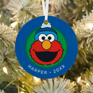 Sesame Street Elmo Winter Elmo Beanie Metal Ornament