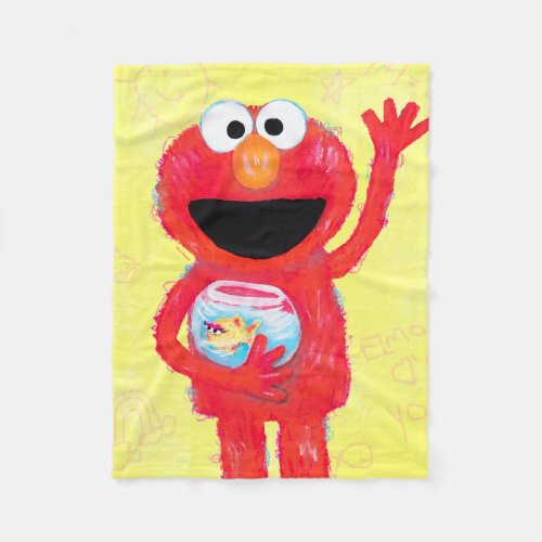 Sesame Street  Elmo with Goldfish Fleece Blanket