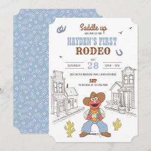 Sesame Street - Elmo's First Rodeo Birthday Invitation