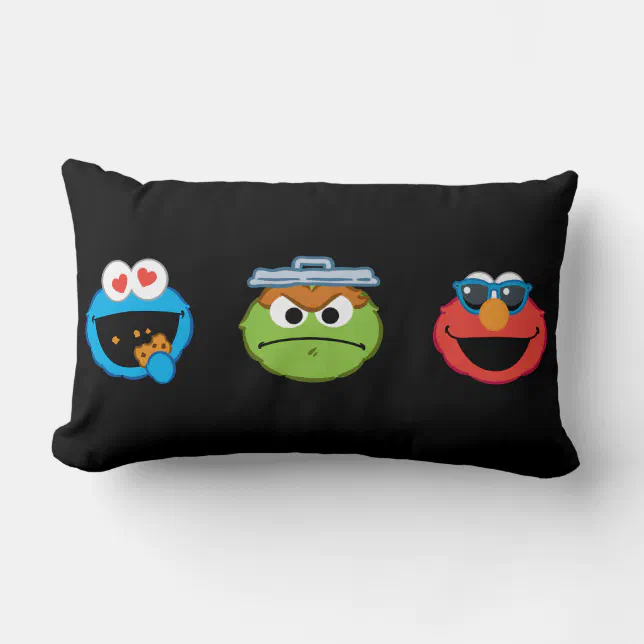 Sesame Street Emoji Pals Lumbar Pillow | Zazzle