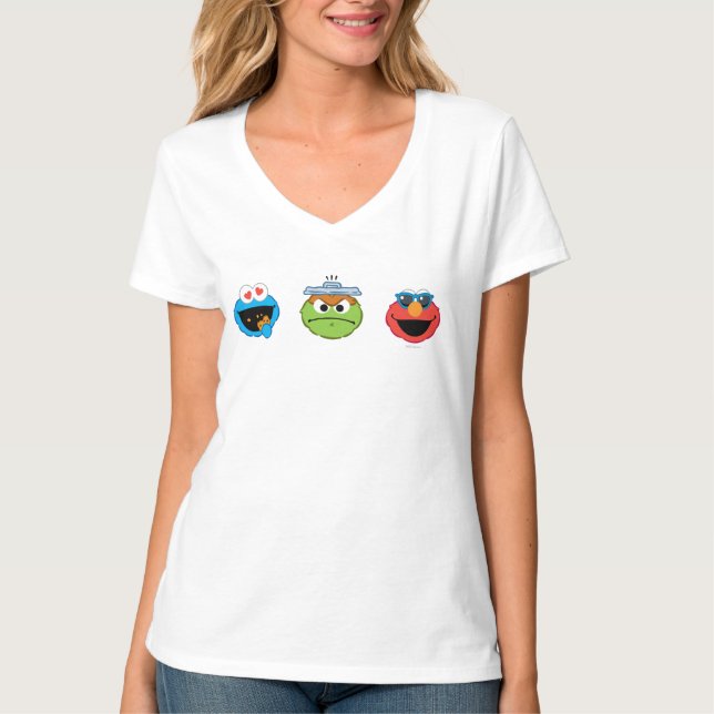 Sesame Street Emoji Pals T-Shirt (Front)