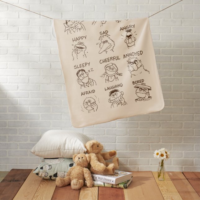 Sesame Street | Emotions & Feelings Baby Blanket (In Situ)