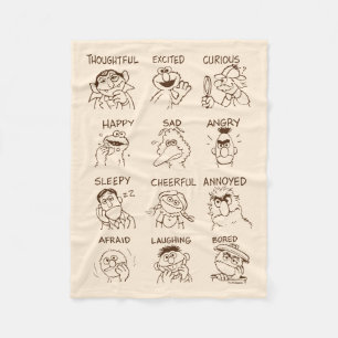 Sesame Street Emotions & Feelings Fleece Blanket