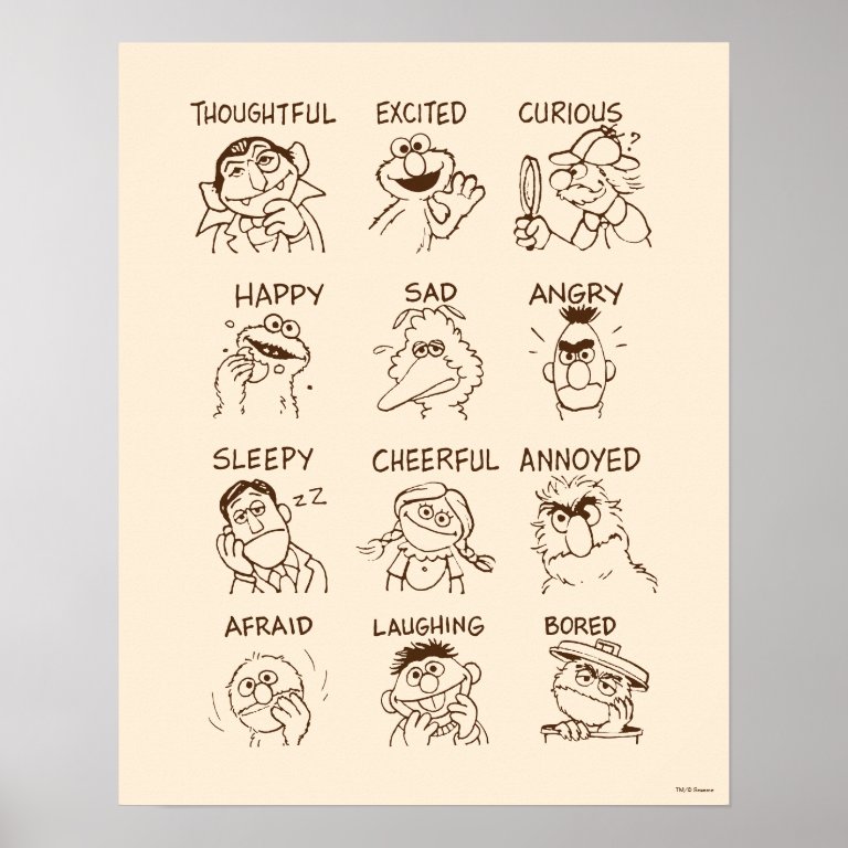 Sesame Street | Emotions &amp; Feelings Poster