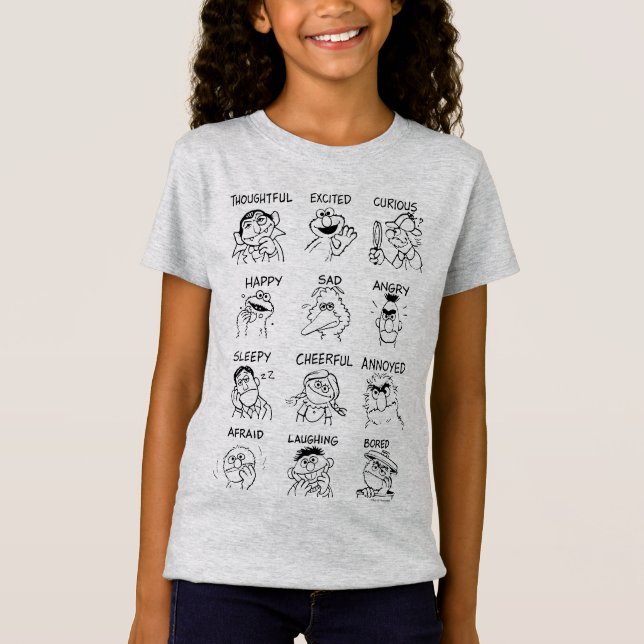 Sesame Street | Emotions & Feelings T-Shirt (Front)
