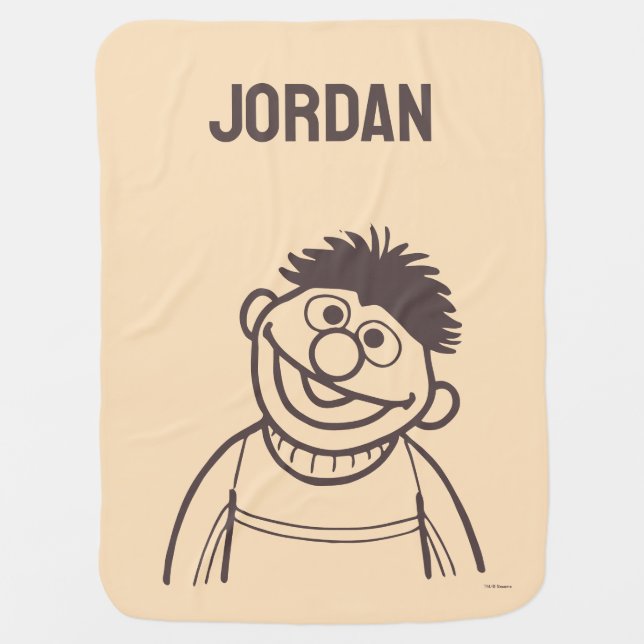 Sesame Street | Ernie | Add Your Name Baby Blanket (Front)