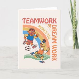 Sesame Street Ernie & Bert Teamwork Holiday Card