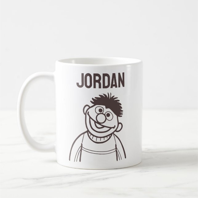 Sesame Street | Ernie Bright | Add Your Name Coffee Mug (Left)